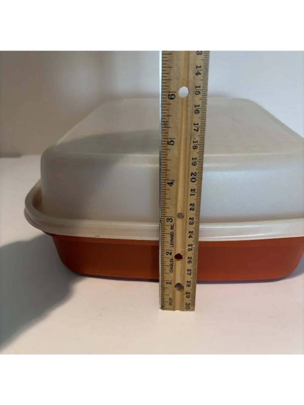 Vintage Tupperware Large Season Serve Marinade Container 1294-7 Paprika with Lid